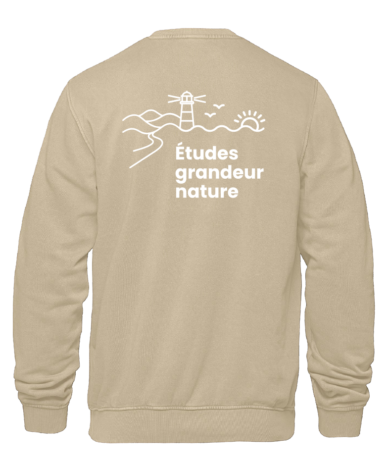 Cégep de la Gaspésie et des Îles (ÉPAQ) - L00540 Molleton à col rond unisexe (SLOGAN) - SE. S16546 (AVG) + S16547 (DOS)