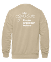 Cégep de la Gaspésie et des Îles (ÉPAQ) - L00540 Molleton à col rond unisexe (SLOGAN) - SE. S16546 (AVG) + S16547 (DOS)