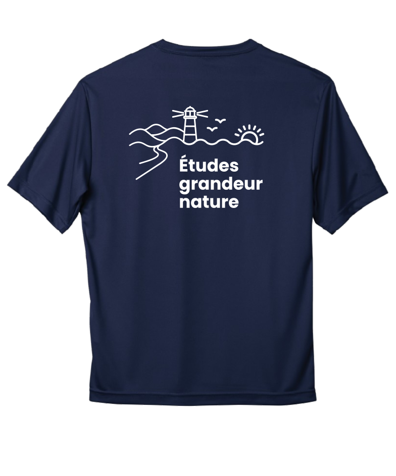 Cégep de la Gaspésie et des Îles (ÉPAQ) - S350 T-shirt sport Pro Team (SLOGAN) - SE. S16546 (AVG) + S16547 (DOS)