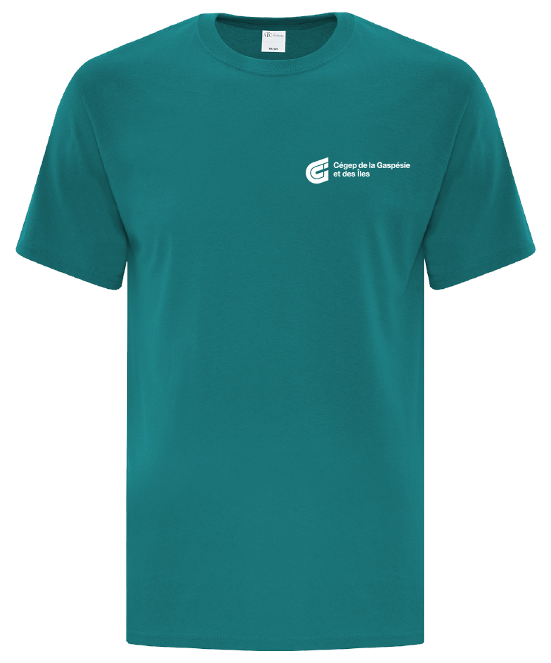Cégep de la Gaspésie et des Îles - ATC1000 T-Shirt Everyday coton (PGM) - SE. S16545 (AVG) + SE. Nom du PGM (DOS)