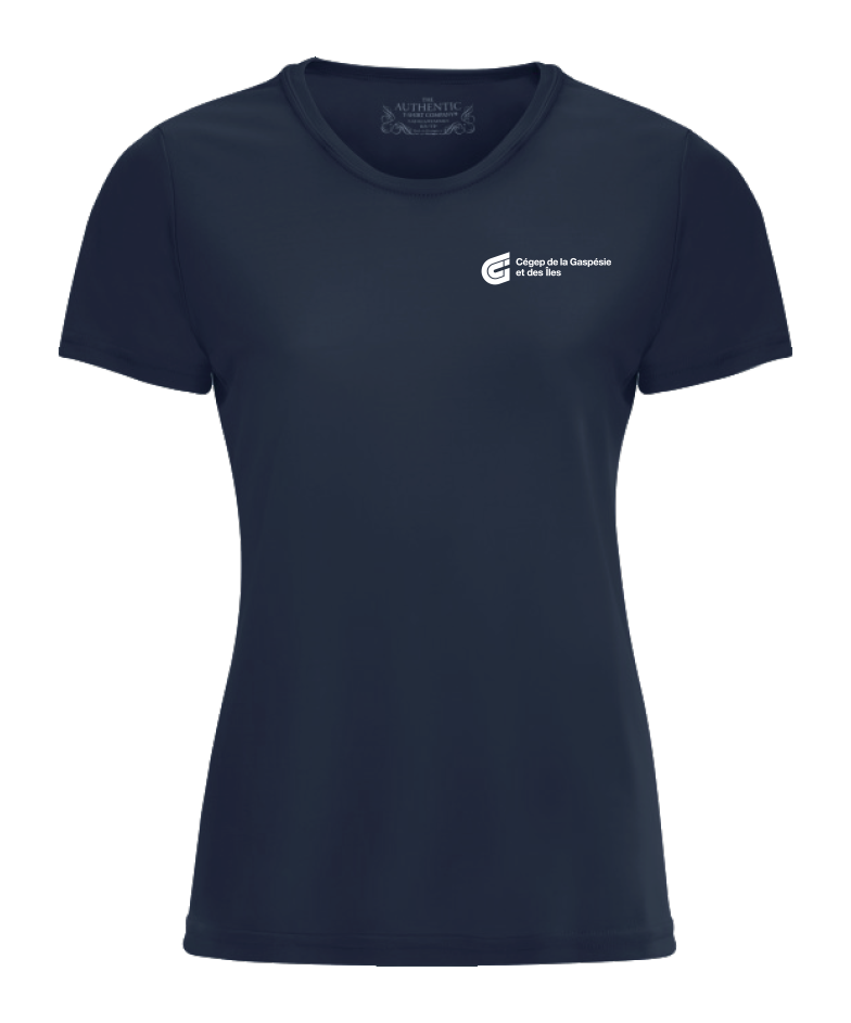 Cégep de la Gaspésie et des Îles - L350 T-shirt sport Pro Team femme (PGM) - SE. S16545 (AVG) + SE. Nom du PGM (DOS)