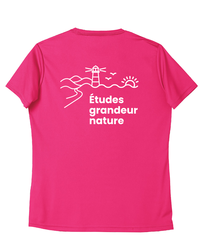 Cégep de la Gaspésie et des Îles - L350 T-shirt sport Pro Team femme (SLOGAN) - SE. S16545 (AVG) + SE. S16547 (DOS)