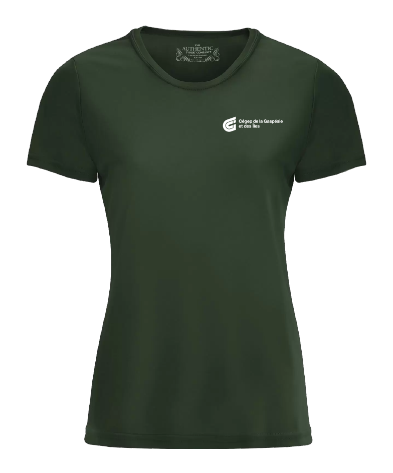 Cégep de la Gaspésie et des Îles - L350 T-shirt sport Pro Team femme (SLOGAN) - SE. S16545 (AVG) + SE. S16547 (DOS)