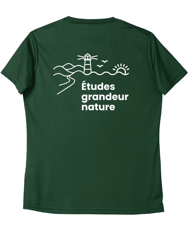 Cégep de la Gaspésie et des Îles - L350 T-shirt sport Pro Team femme (SLOGAN) - SE. S16545 (AVG) + SE. S16547 (DOS)