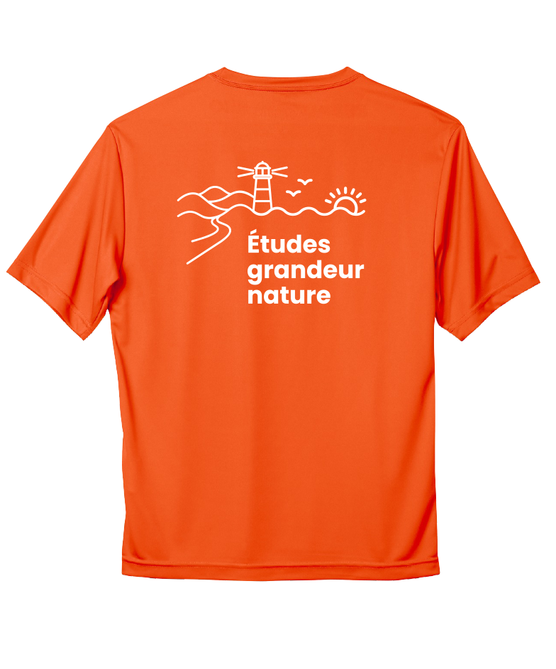 Cégep de la Gaspésie et des Îles (SLOGAN) - S350 T-shirt sport Pro Team - SE. S16545 (AVG) + SE. S16547 (DOS)