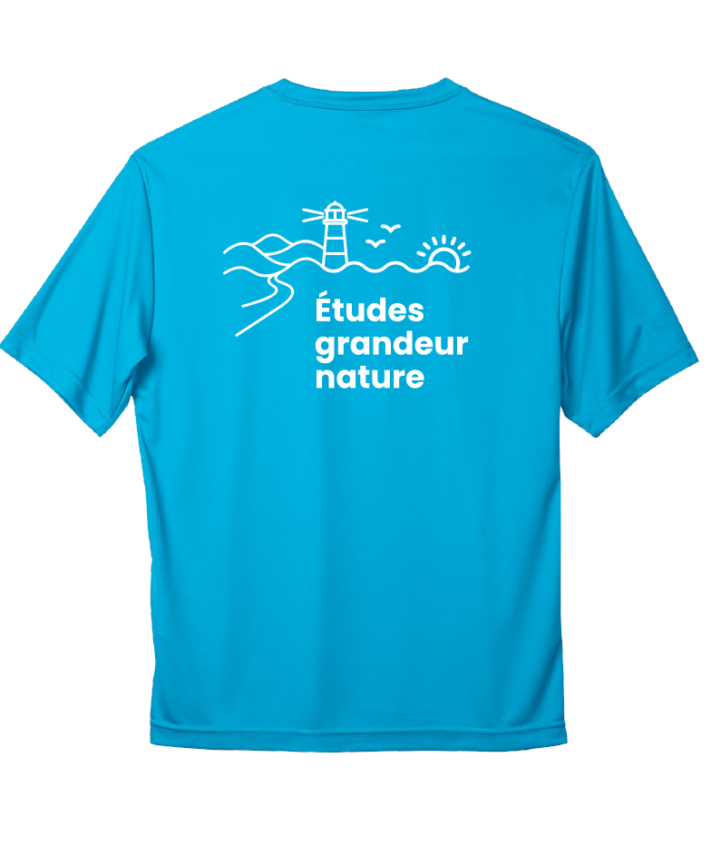 Cégep de la Gaspésie et des Îles (SLOGAN) - S350 T-shirt sport Pro Team - SE. S16545 (AVG) + SE. S16547 (DOS)