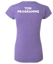 Cégep de la Gaspésie et des Îles - 64000L T-shirt softstyle femme (PGM) - SE. S16545 (AVG) + SE. Nom du PGM (DOS)