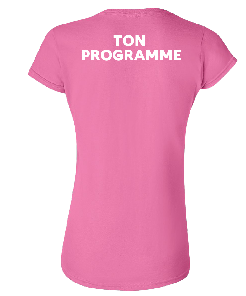 Cégep de la Gaspésie et des Îles - 64000L T-shirt softstyle femme (PGM) - SE. S16545 (AVG) + SE. Nom du PGM (DOS)