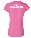 Cégep de la Gaspésie et des Îles - 64000L T-shirt softstyle femme (PGM) - SE. S16545 (AVG) + SE. Nom du PGM (DOS)