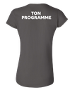 Cégep de la Gaspésie et des Îles - 64000L T-shirt softstyle femme (PGM) - SE. S16545 (AVG) + SE. Nom du PGM (DOS)