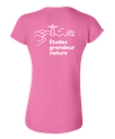 Cégep de la Gaspésie et des Îles - 64000L T-shirt softstyle femme (SLOGAN) - SE. S16545 (AVG) + SE. S16547 (DOS)