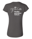 Cégep de la Gaspésie et des Îles - 64000L T-shirt softstyle femme (SLOGAN) - SE. S16545 (AVG) + SE. S16547 (DOS)