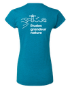 Cégep de la Gaspésie et des Îles - 64000L T-shirt softstyle femme (SLOGAN) - SE. S16545 (AVG) + SE. S16547 (DOS)
