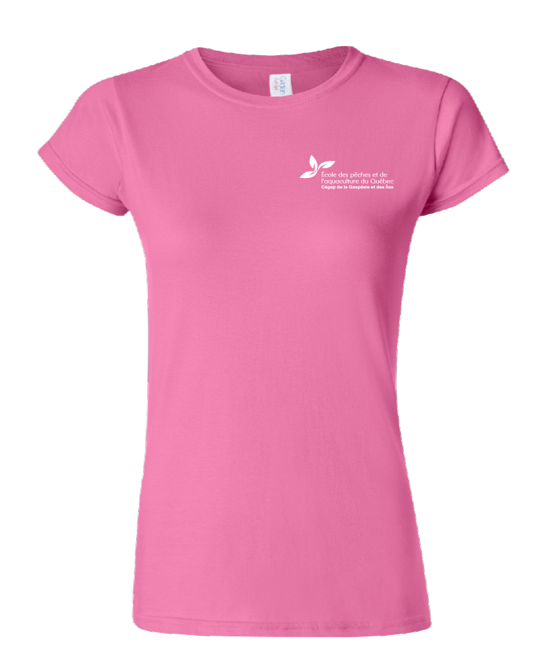 Cégep de la Gaspésie et des Îles (ÉPAQ) - 64000L T-shirt softstyle femme (PGM) - SE. S16546 (AVG) + PGM (DOS)