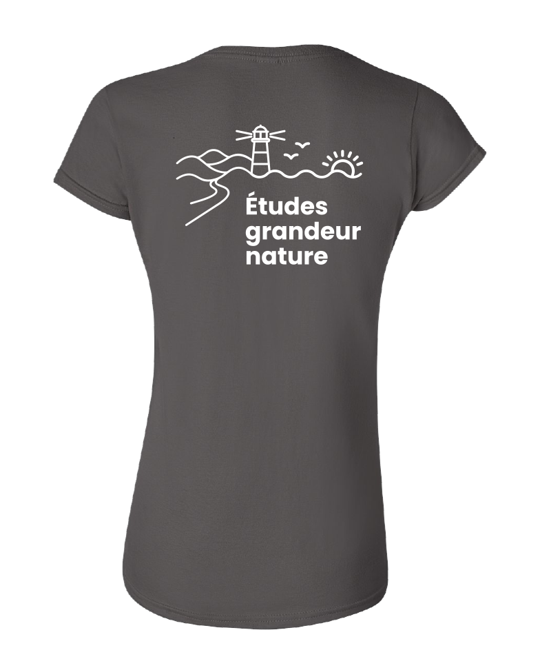 Cégep de la Gaspésie et des Îles (ÉPAQ) - 64000L T-shirt softstyle femme (SLOGAN) - SE. S16546 (AVG) + S16547 (DOS)