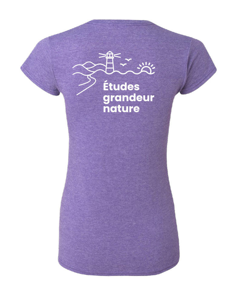 Cégep de la Gaspésie et des Îles (ÉPAQ) - 64000L T-shirt softstyle femme (SLOGAN) - SE. S16546 (AVG) + S16547 (DOS)