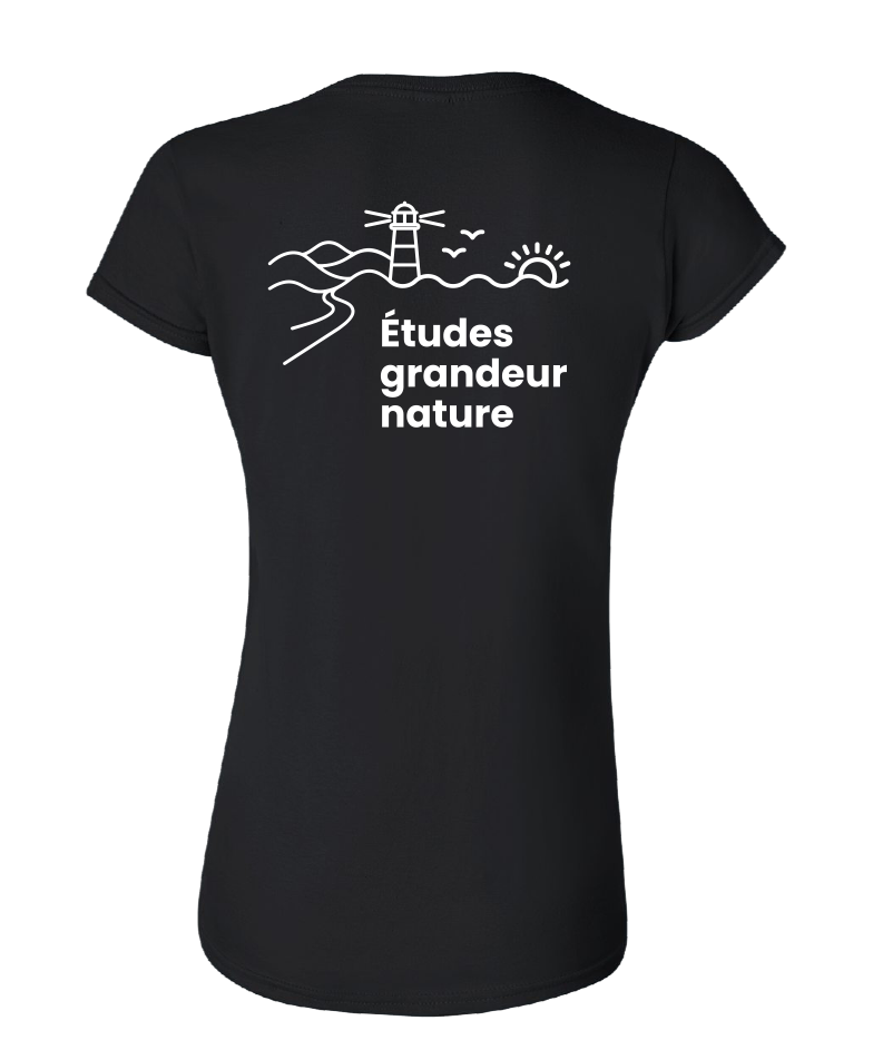 Cégep de la Gaspésie et des Îles (ÉPAQ) - 64000L T-shirt softstyle femme (SLOGAN) - SE. S16546 (AVG) + S16547 (DOS)