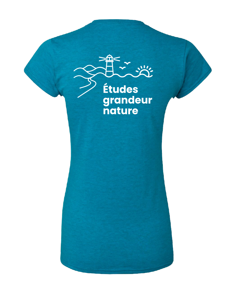 Cégep de la Gaspésie et des Îles (ÉPAQ) - 64000L T-shirt softstyle femme (SLOGAN) - SE. S16546 (AVG) + S16547 (DOS)