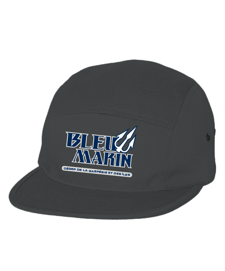 Cégep de la Gaspésie et des Îles (BLEU MARIN) - U436 Casquette 5 panneaux - DTF. DTF-2464 (AV)